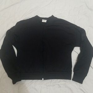 Kids Zip-up Track Suit Set, Black, Size 10/12